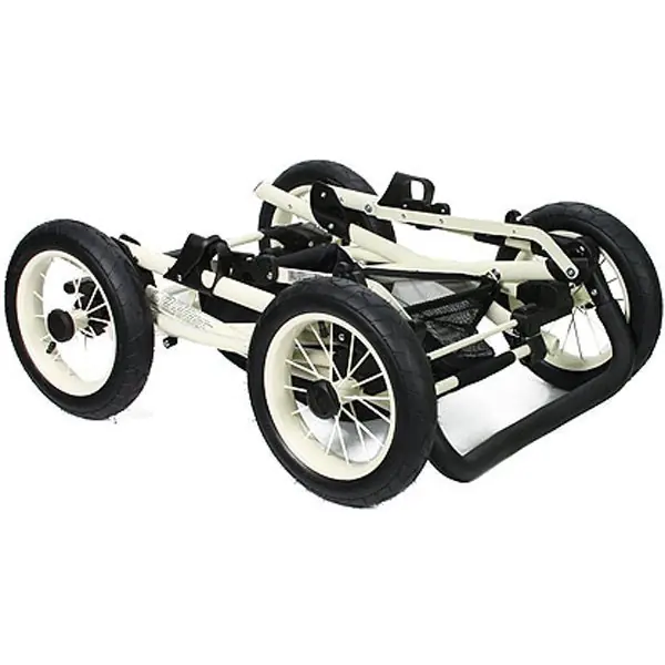 Детская коляска Jedo Memo Bartatina Alu Plus EX 2 в 1, эко-кожа, амортизация на ремнях, серебряное шасси фото 2