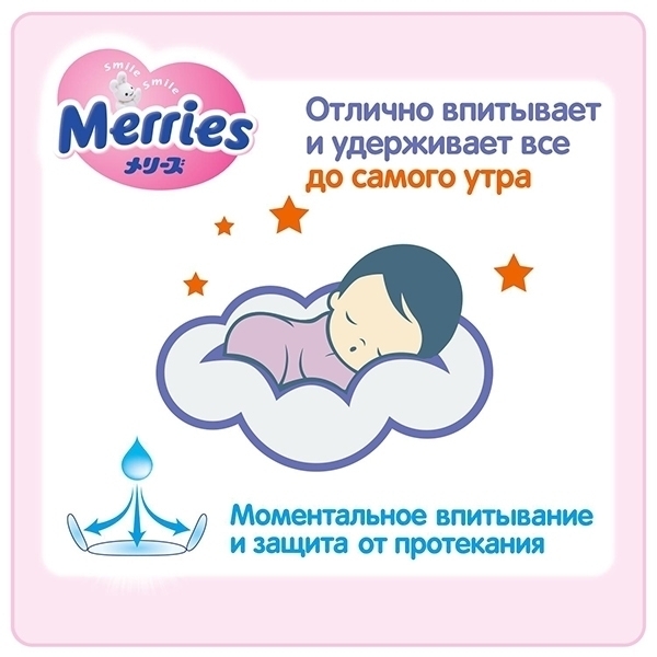 Детские трусики Merries XXL, 15-28 кг, 26 штук фото 4