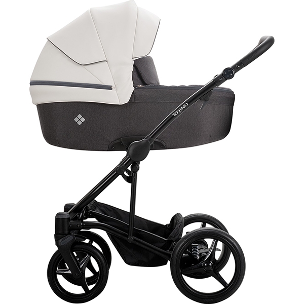 Детская коляска Bebetto Torino 2019 3 в 1, эко-кожа + ткань фото 2