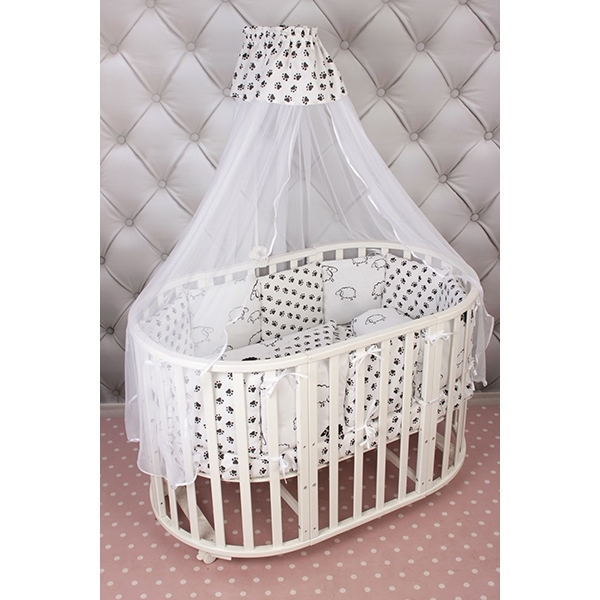 Комплект Premium в кроватку AmaroBaby Home Elite, 19 предметов (7+12 бортиков), поплин/бязь фото 2