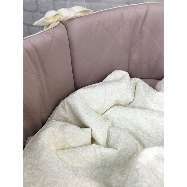 Комплект постели для круглой и овальной кроватки Marele Инжир 460267, 9 предметов фото 3