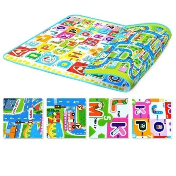 Детский развивающий коврик Mambobaby Город-книжка, 200 х 150 х 1 см, арт. 71101 фото 6