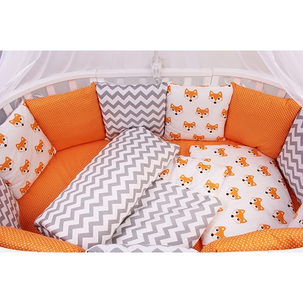 Комплект Premium в кроватку AmaroBaby Lucky, 19 предметов (7+12 бортиков), поплин/бязь фото 4