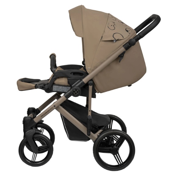Детская коляска Bebetto Magnum Light Se 2 в 1 на бежевой раме фото 6