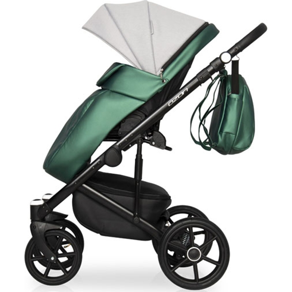 Детская коляска Riko Basic Ozon Shine 3 в 1, эко-кожа фото 5
