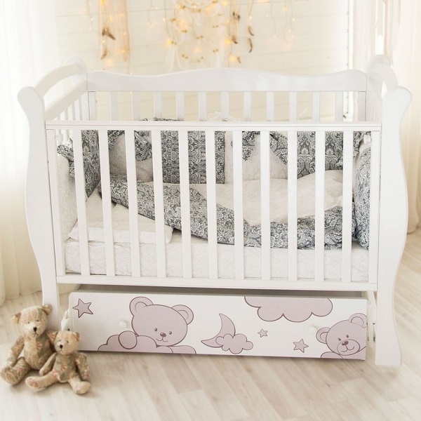 Детская кроватка Amarobaby Sweet Bear (маятник поперечный) фото 2