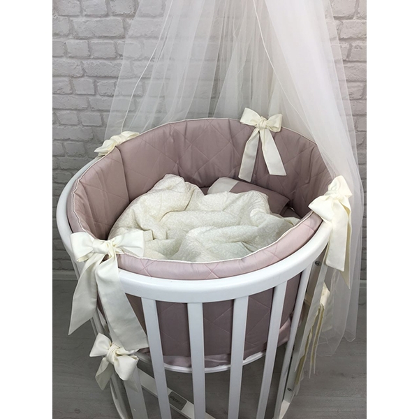 Комплект постели для круглой и овальной кроватки Marele Инжир 460267, 9 предметов фото 1