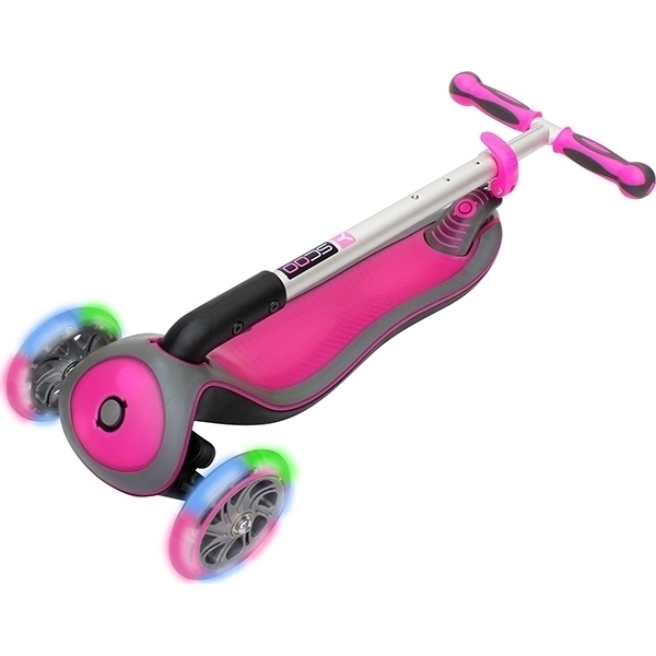 Трехколесный самокат Globber Elite SL My Free Fold Up 445 со светящимися колесами фото 6