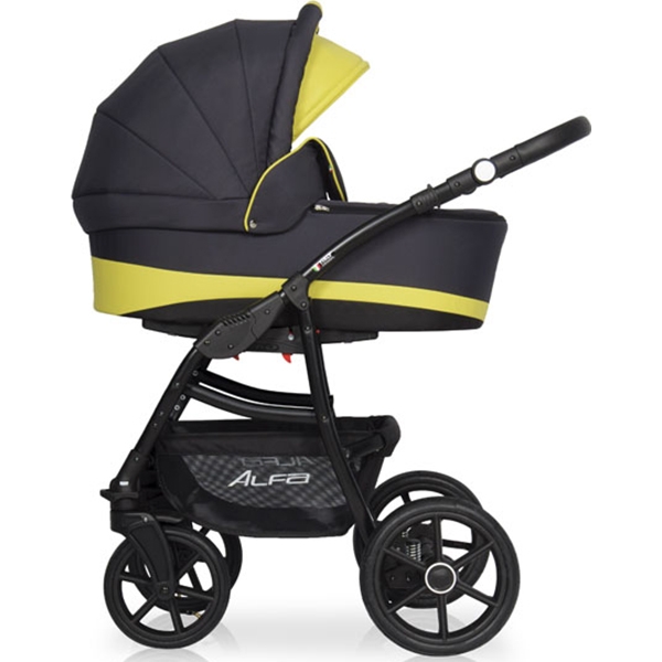 Детская коляска Riko Basic Alfa Ecco 2 в 1, эко-кожа - Фото