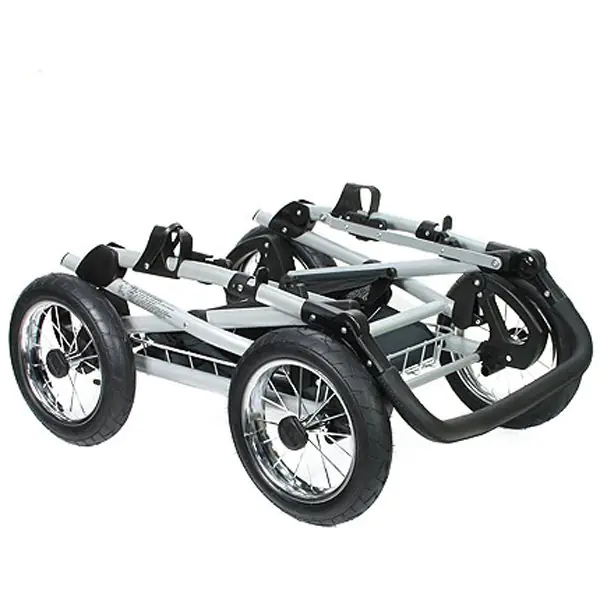 Детская коляска Jedo Classic Bartatina Alu LC 2 в 1, стразы, пружинная амортизация, серебряное шасси фото 2