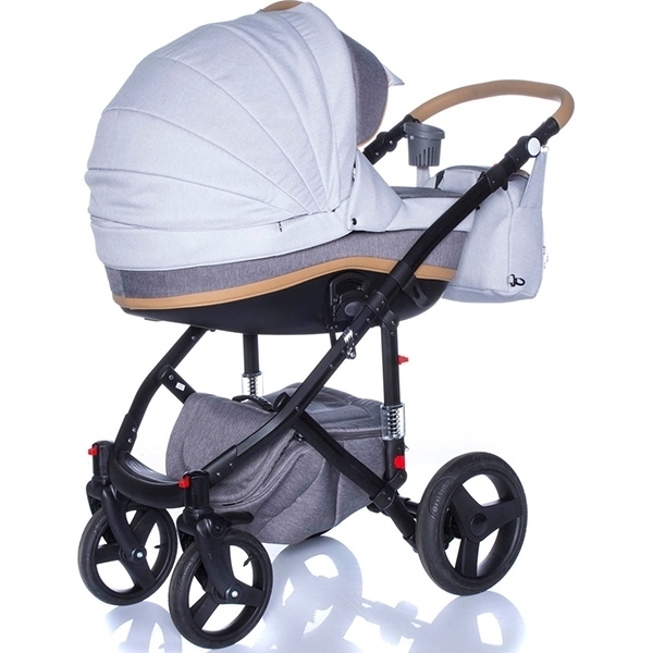 Детская коляска BeBe-Mobile Movo R 3 в 1, ткань+эко-кожа фото 1