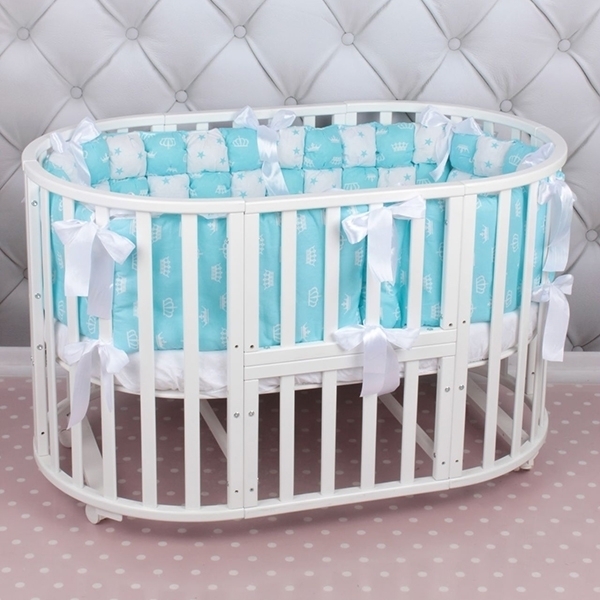 Бортики Бонбон в кроватку Amarobaby Royal Care, 6 предметов фото 5