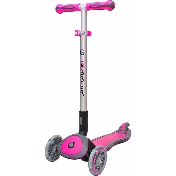 Трехколесный самокат Globber Elite SL My Free Fold Up 445 со светящимися колесами фото 3