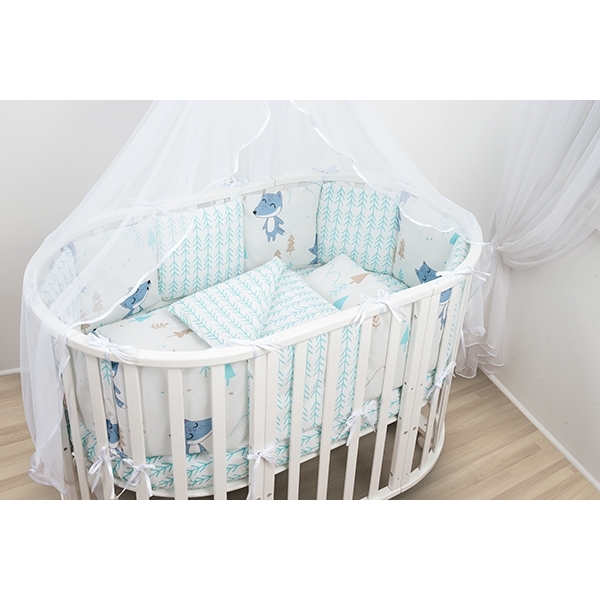 Бортик WB в кроватку AmaroBaby В Лесу, 12 подушек фото 3