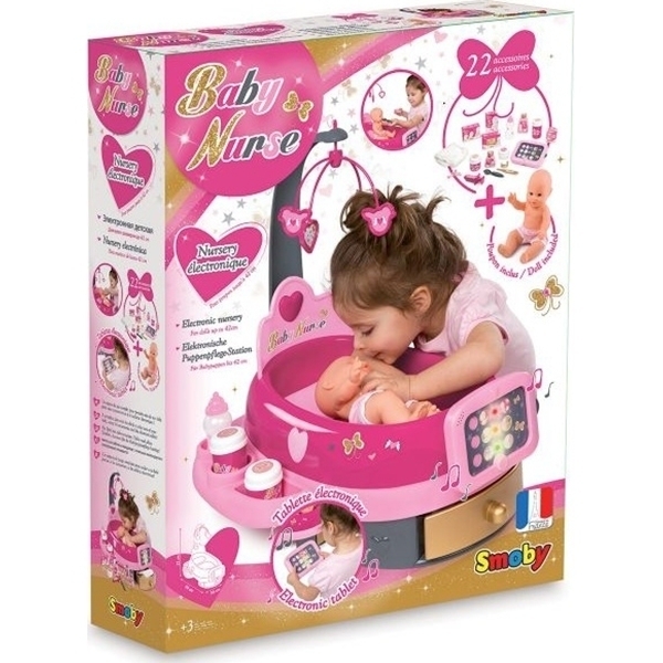 Набор по уходу с куклой и планшетом Smoby Baby Nurse 220317 фото 6