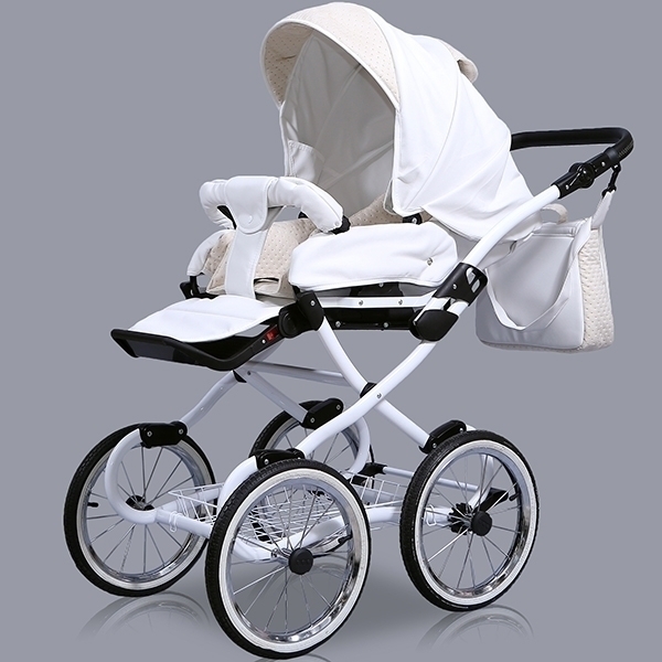 Детская коляска Nastella Luxe Prestige Eco 2 в 1, эко-кожа фото 7