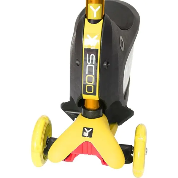 Каталка-самокат 3 в 1 Y-Scoo Mini Jump&Go со светящимися колесами фото 22