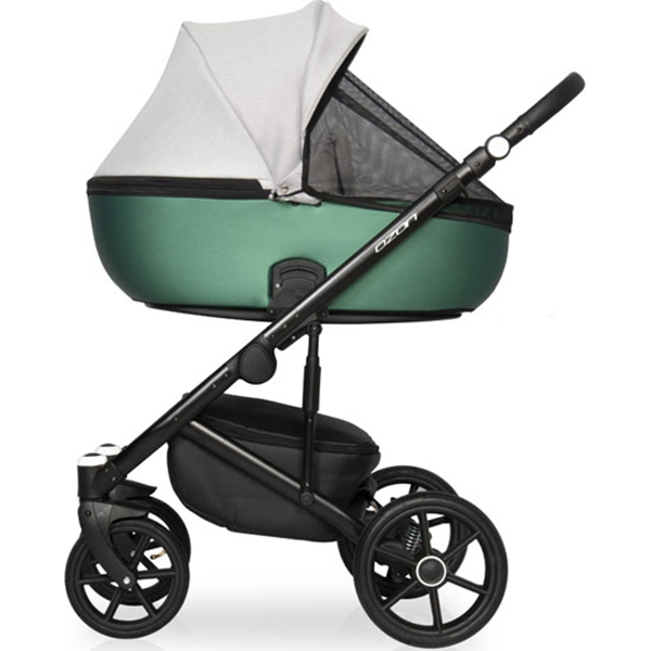 Детская коляска Riko Basic Ozon Shine 2 в 1, эко-кожа фото 3