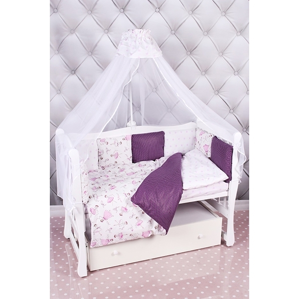 Комплект Premium в кроватку AmaroBaby Амели, 18 предметов (6+12 бортиков), бязь фото 1