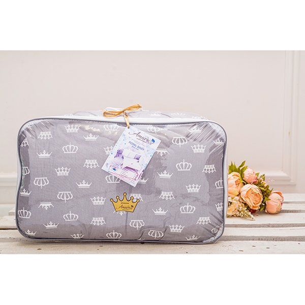 Комплект Premium в кроватку AmaroBaby Royal Baby, 18 предметов (6+12 бортиков), бязь фото 13