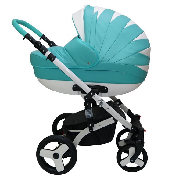 Детская коляска Mikrus Cruiser Premium 3 в 1, 100% эко-кожа фото 12