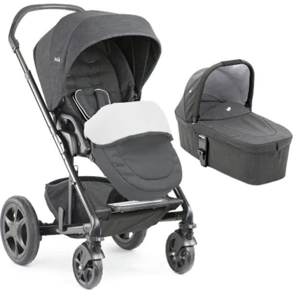 Детская коляска Joie Chrome DLX with Carry Cot Pavement Stroller 2 в 1 фото 5