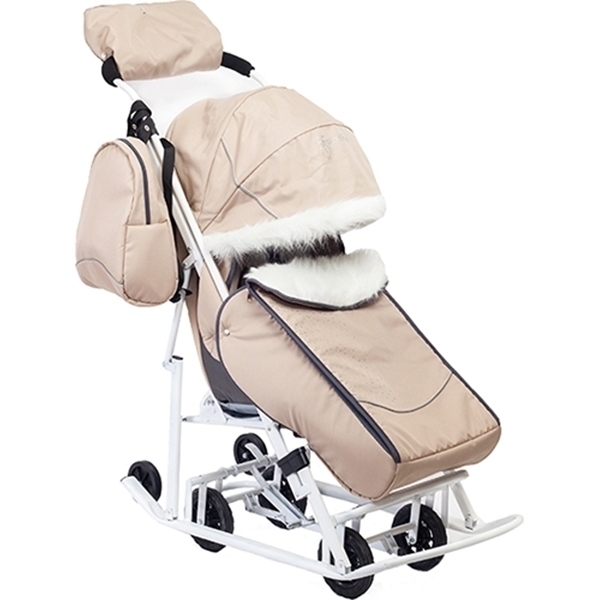 Санки-коляска Kristy Мое Детство Снеговик - Фото