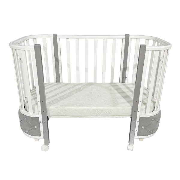 Детская кроватка Кедр Estelle Elegance 4 Велюр фото 1