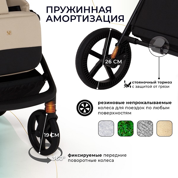 Детская коляска Sweet Baby Stella Plus Therma 2 в 1 фото 12