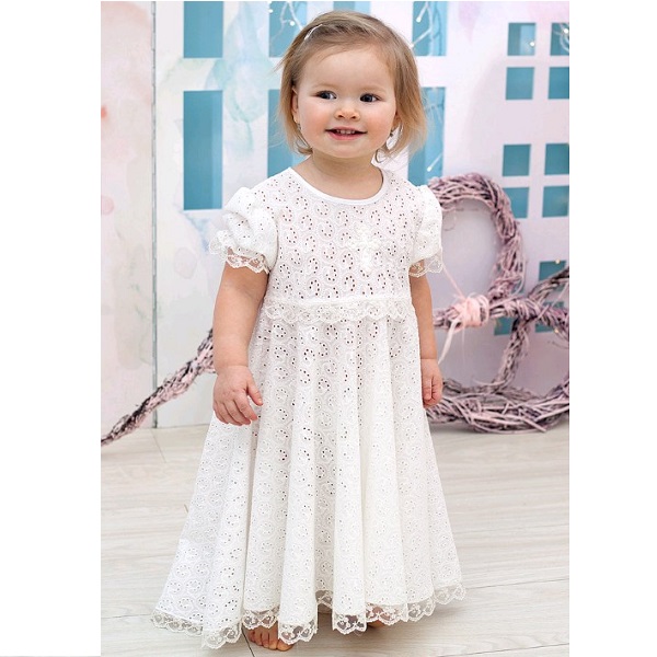 Крестильный комплект для девочки Makkaroni Kids Ольга (2 предмета) фото 5