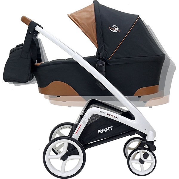 Детская коляска Rant Wave 2 в 1, ткань+эко-кожа фото 6