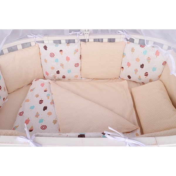 Комплект постели WB Premium в кроватку AmaroBaby Эскимо, 15 предметов, бязь фото 4