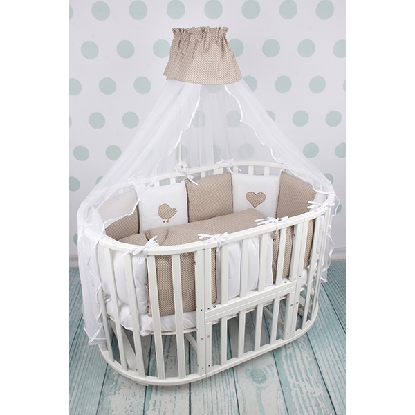 Комплект Premium в кроватку AmaroBaby Кроха, 18 предметов (6+12 бортиков), бязь фото 1