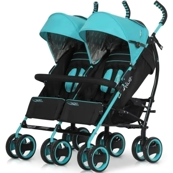 Детская прогулочная коляска для двойни EasyGo Duo Comfort