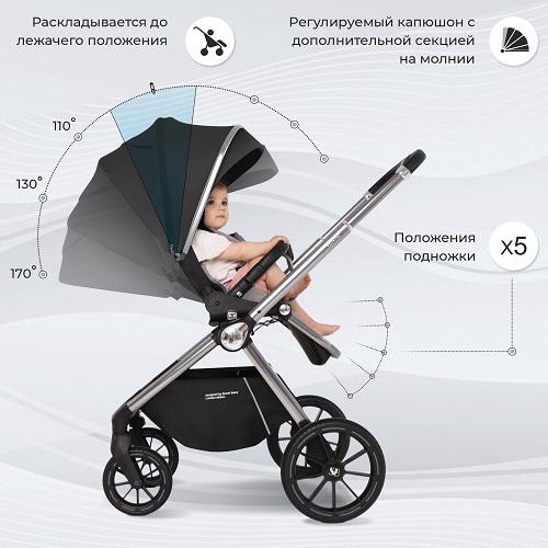 Детская коляска Sweet Baby Vento 3 в 1 фото 8