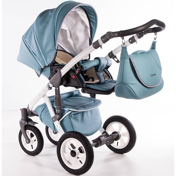 Детская коляска Street Racer Karona Eco 2 в 1, эко-кожа фото 7