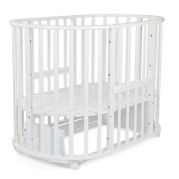 Детская кроватка Mr Sandman Round 10 в 1, универсальный маятник фото 1