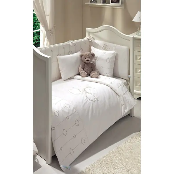 Комплект в кроватку Fiorellino Luna Elegant Фиореллино Луна Элегант, 5 предметов фото 2