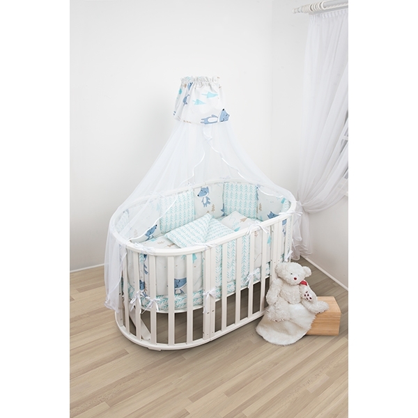 Бортик WB в кроватку AmaroBaby В Лесу, 12 подушек фото 2