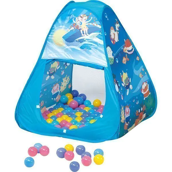 CBH-01 Игровой домик Ching-Ching Океан треугольник + 100 шаров фото 1