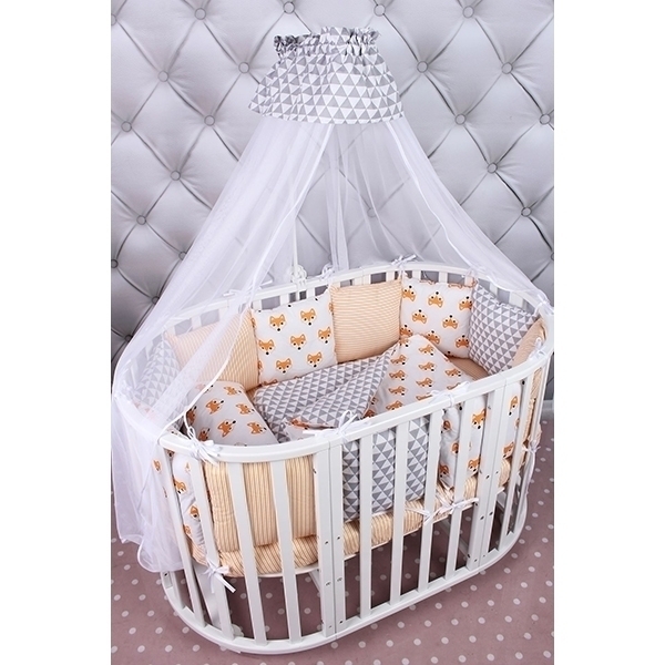 Универсальный комплект постели в кроватку AmaroBaby Lucky, 19 предметов фото 4