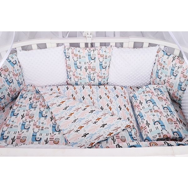 Бортик WB в кроватку AmaroBaby Ламы, 12 подушек фото 5