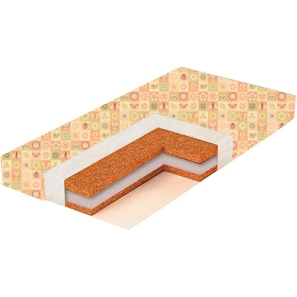 PС-6 Беспружинный матрас в детскую кроватку Bambola Puff Comfort 6 см, бязь 60х120
