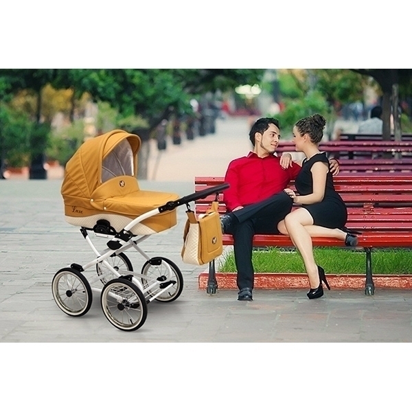 Детская коляска Nastella Luxe Prestige Eco 3 в 1, эко-кожа фото 12