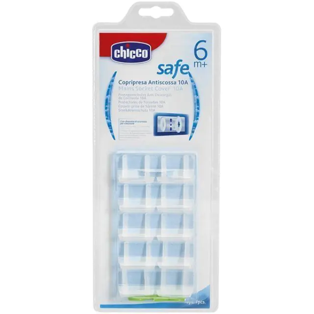 Защита для сетевых розеток Chicco Чико тип 10А, 10 шт.