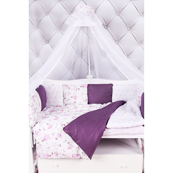 Комплект Premium в кроватку AmaroBaby Амели, 18 предметов (6+12 бортиков), бязь фото 4