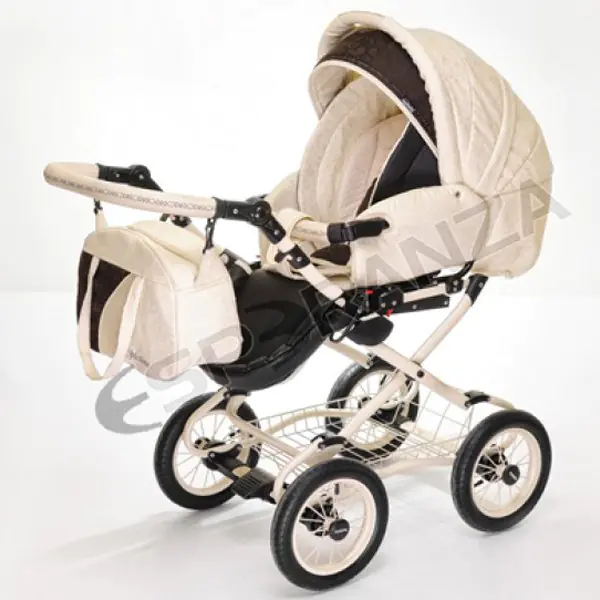 Детская коляска Esperanza Victoria Prestige 3 в 1 Цвет рамы Черный - Маленькие колеса фото 3