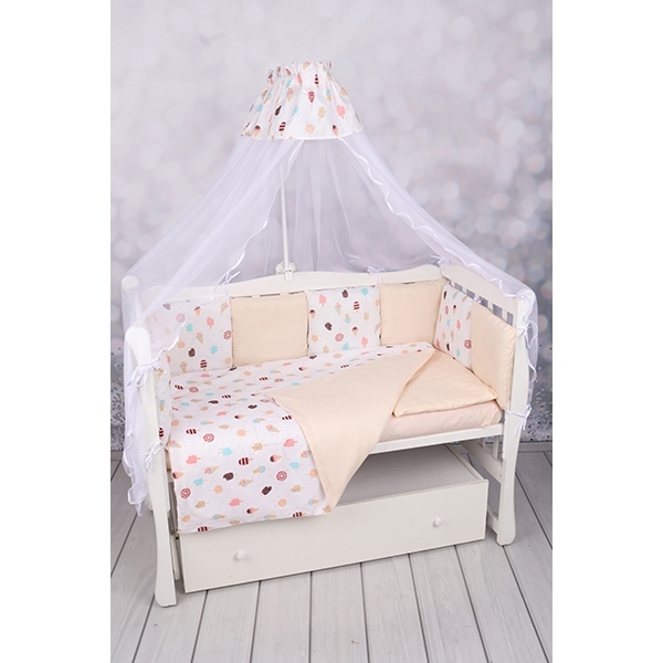 Комплект постели WB Premium в кроватку AmaroBaby Эскимо, 15 предметов, бязь фото 1