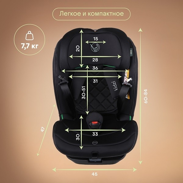 Детское автокресло Kidzi Spin 360 i-Size фото 3