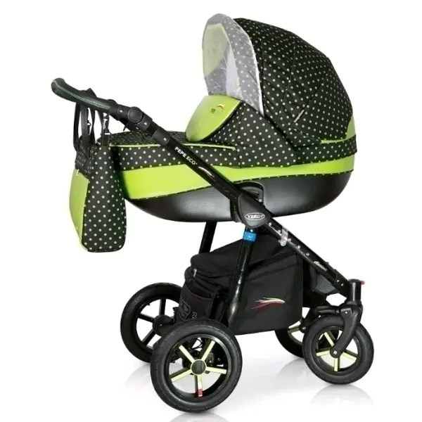 Детская коляска Verdi Pepe Eco Plus 3 в 1, ткань+эко-кожа фото 6